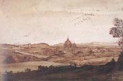 Claude Lorrain Rome with St Peter's (mk17) oil on canvas